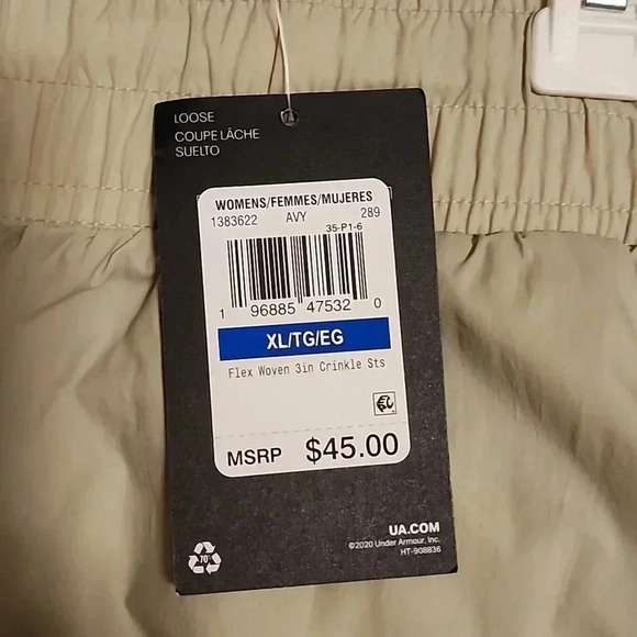 Under Armour-Women’s Flex Woven 3" Crinkle Shorts Size XL- NWT - Picture 4 of 7